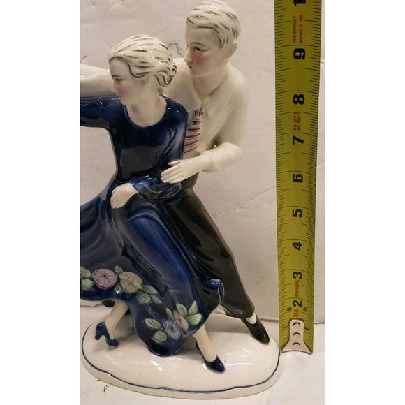 KATZHUTTE ART DECO PORCELAIN FIGURINE DANCING COUPLE C.1930'S GOLDSCHEIDER ERA - Picture 11 of 12